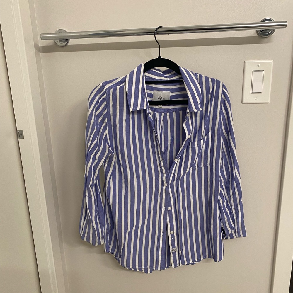 Rails striped button down